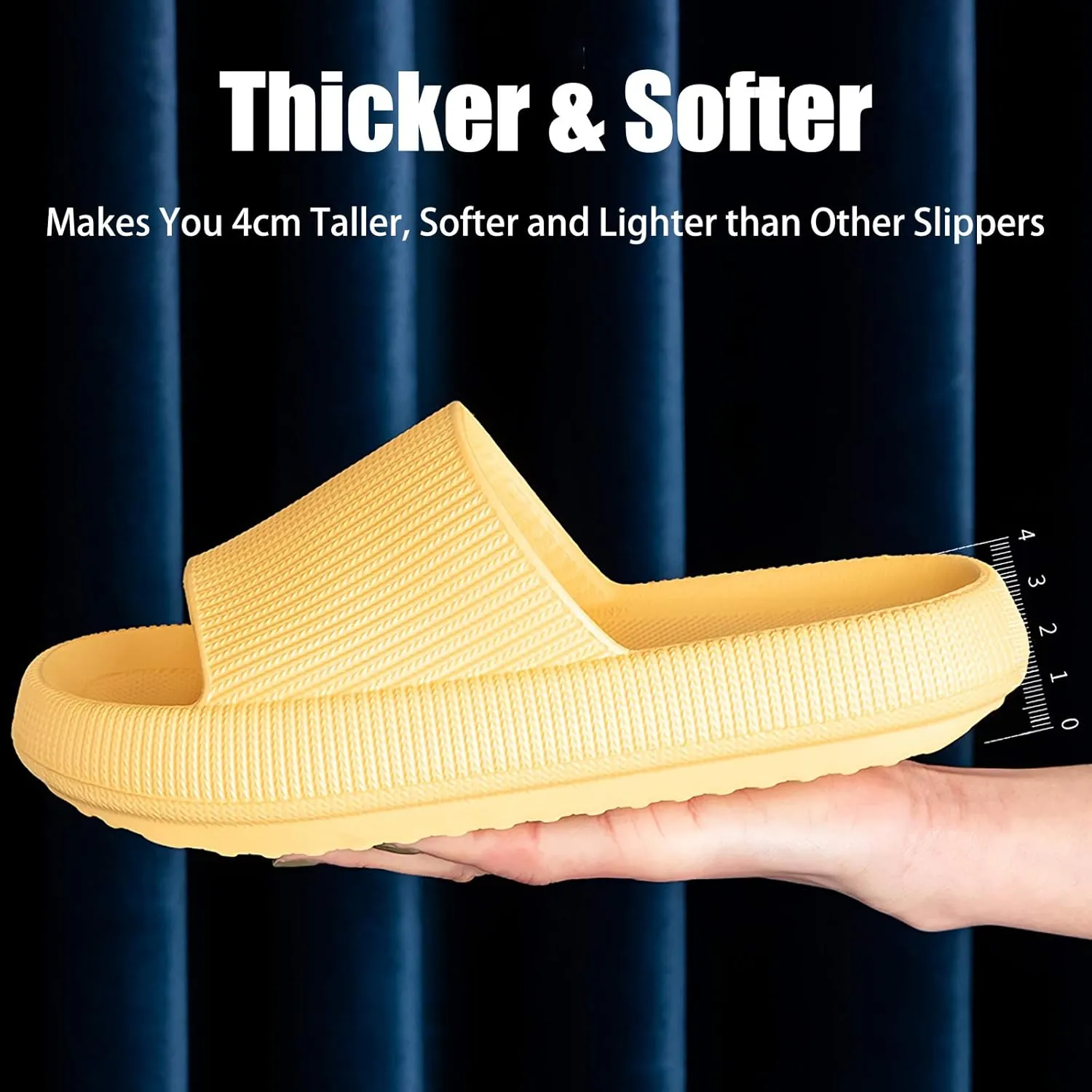 rosyclo Cloud Slippers for Women and Men, Pillow House Slippers Shower Shoes Indoor Slides Bathroom Sandals, Ultimate Comfort, Lightweight, Thick Sole, Non-Slip, Easy to Clean