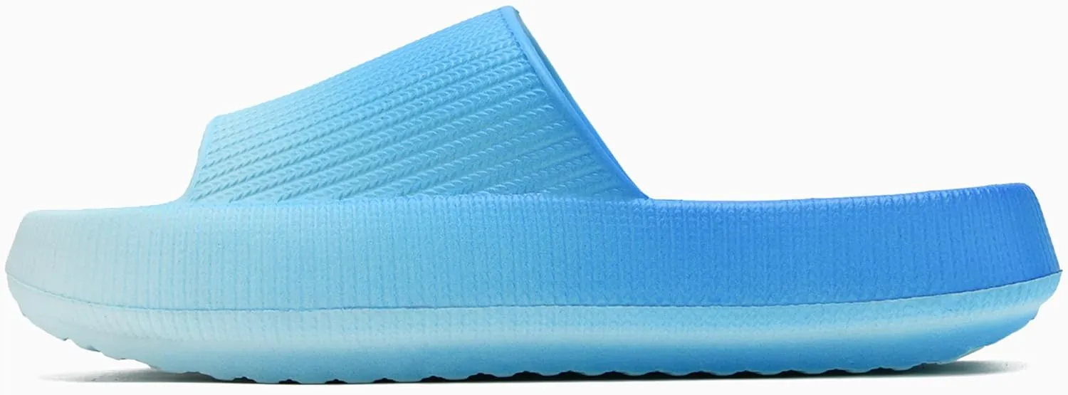 rosyclo Cloud Slippers for Women and Men, Pillow House Slippers Shower Shoes Indoor Slides Bathroom Sandals, Ultimate Comfort, Lightweight, Thick Sole, Non-Slip, Easy to Clean