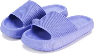 rosyclo Cloud Slippers for Women and Men, Pillow House Slippers Shower Shoes Indoor Slides Bathroom Sandals, Ultimate Comfort, Lightweight, Thick Sole, Non-Slip, Easy to Clean