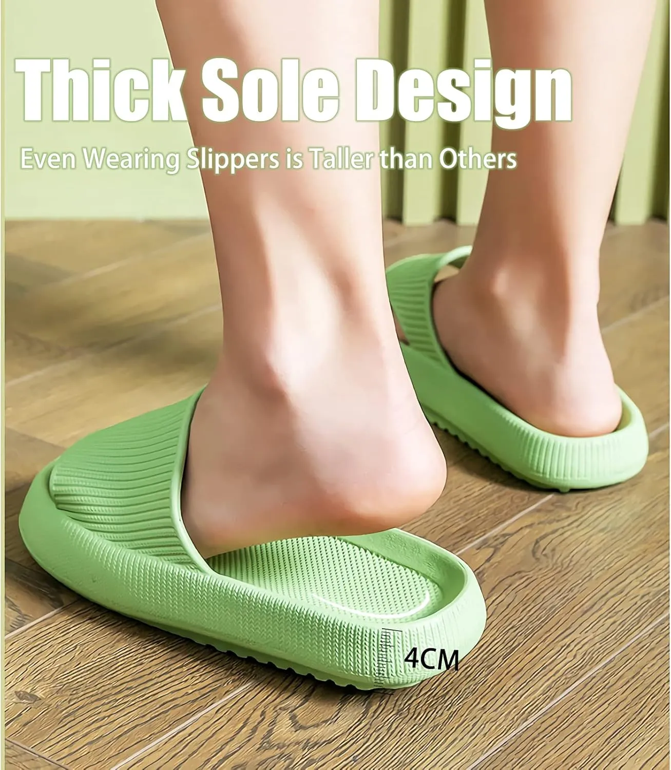 rosyclo Cloud Slippers for Women and Men, Pillow House Slippers Shower Shoes Indoor Slides Bathroom Sandals, Ultimate Comfort, Lightweight, Thick Sole, Non-Slip, Easy to Clean
