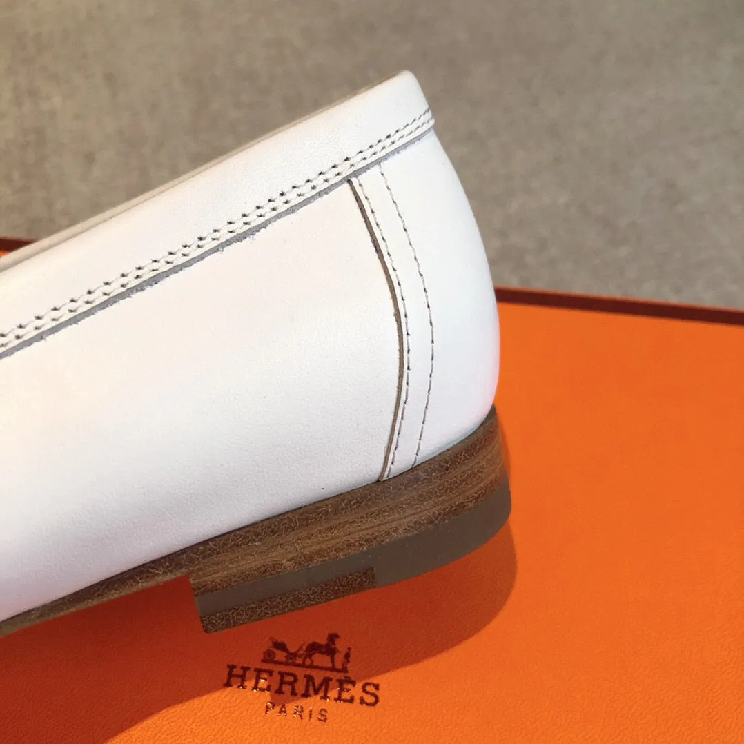 Royal Loafer White Mix Beige Perlino Mix Beige Goatskin With Fringe Detail And Signature Paris Buckle