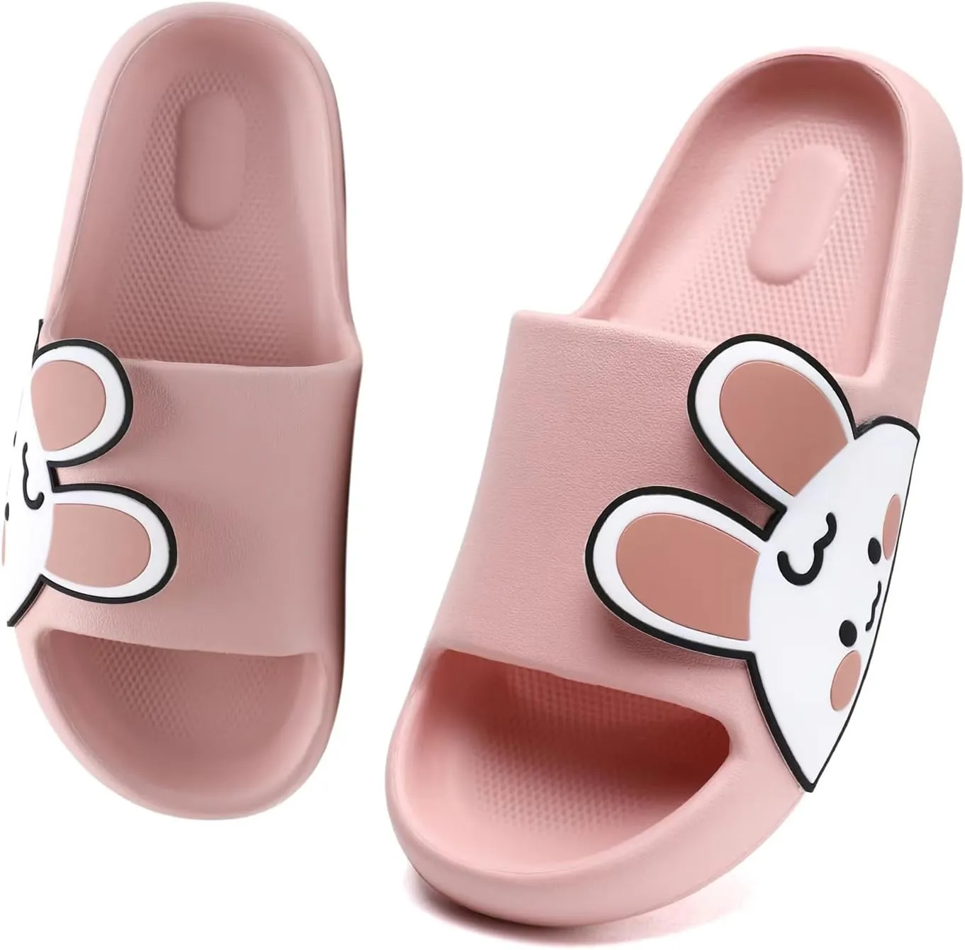 Sandals for Girls and Boys,Mens Slippers Sandals for Women,EVA Anti-Slip Indoor & Outdoor Kids Slippers Smile Face Open Toe Spa Bath Pool Gym House Casual Shower Shoes