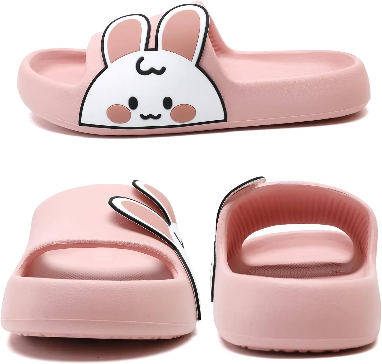 Sandals for Girls and Boys,Mens Slippers Sandals for Women,EVA Anti-Slip Indoor & Outdoor Kids Slippers Smile Face Open Toe Spa Bath Pool Gym House Casual Shower Shoes