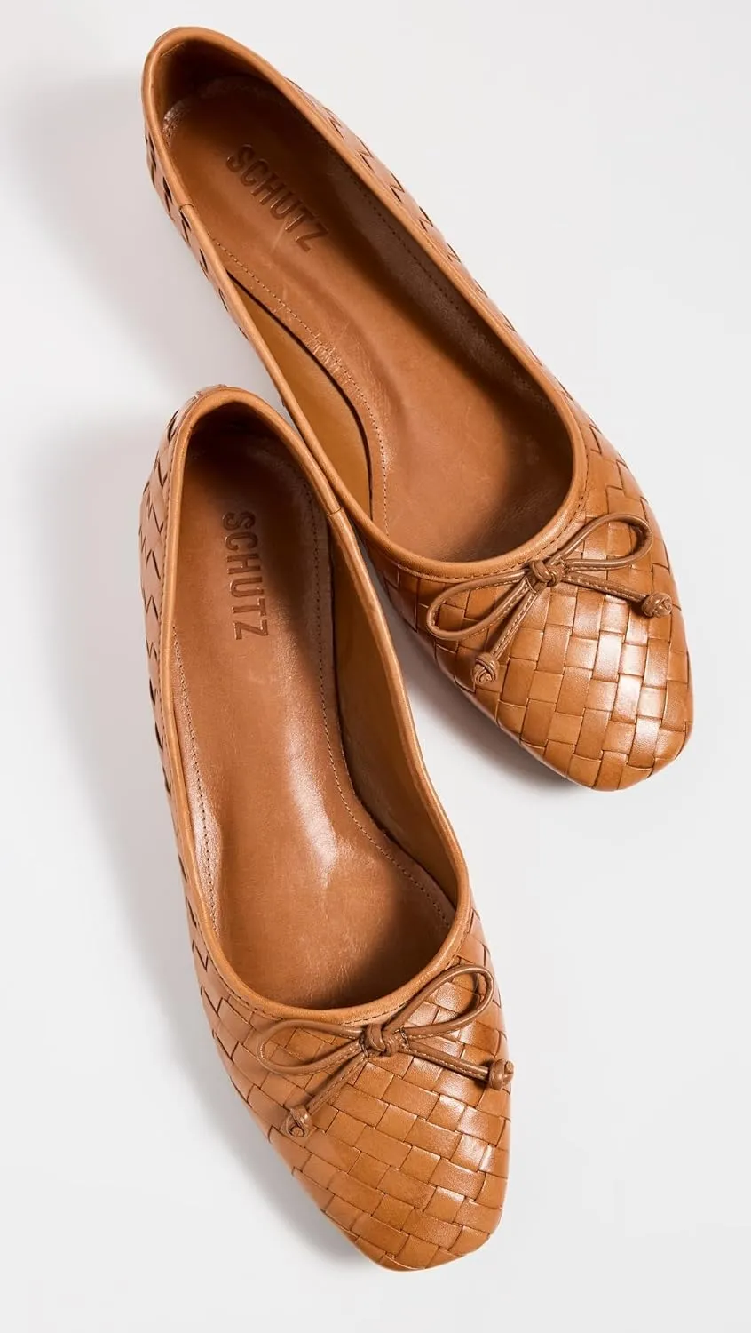 SCHUTZ Women's Arissa Woven Ballet Flats