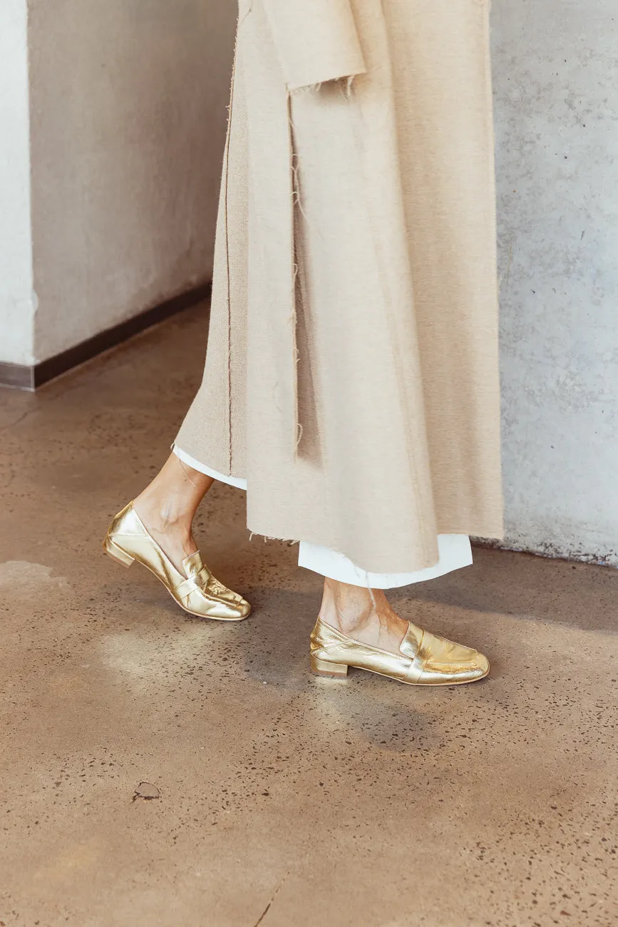 Seconds Monday Loafer - Metallic Gold