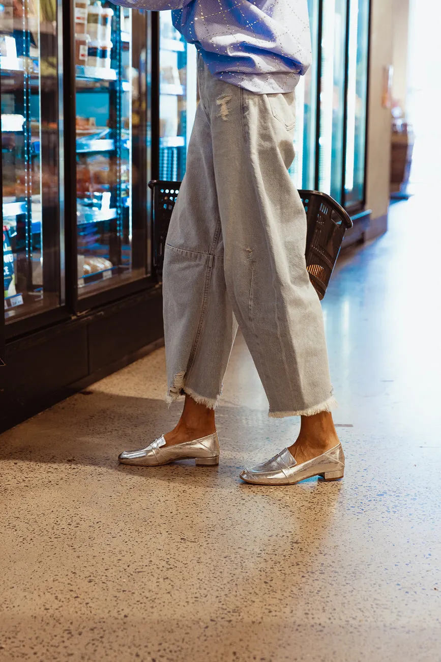 Seconds Monday Loafer - Metallic Silver