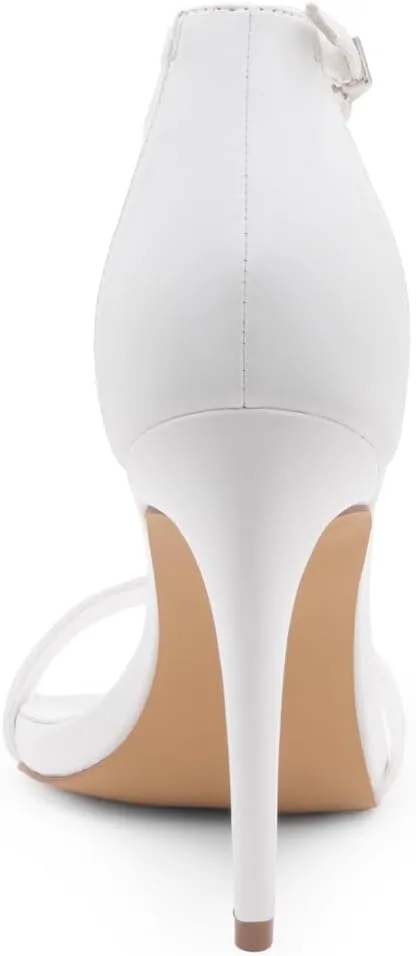 Shoe Land Women’s High Heels – Open Toe Stiletto Heels with Adjustable Ankle Strap | Dressy Sexy Strappy Heeled Sandals for Wedding, Prom, Party & Evening Wear