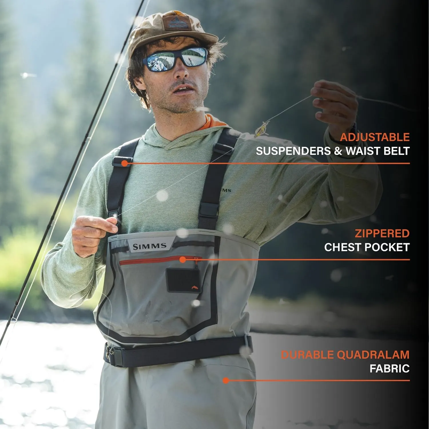Simms Men's Freestone Stockingfoot Chest-high Fishing Waders