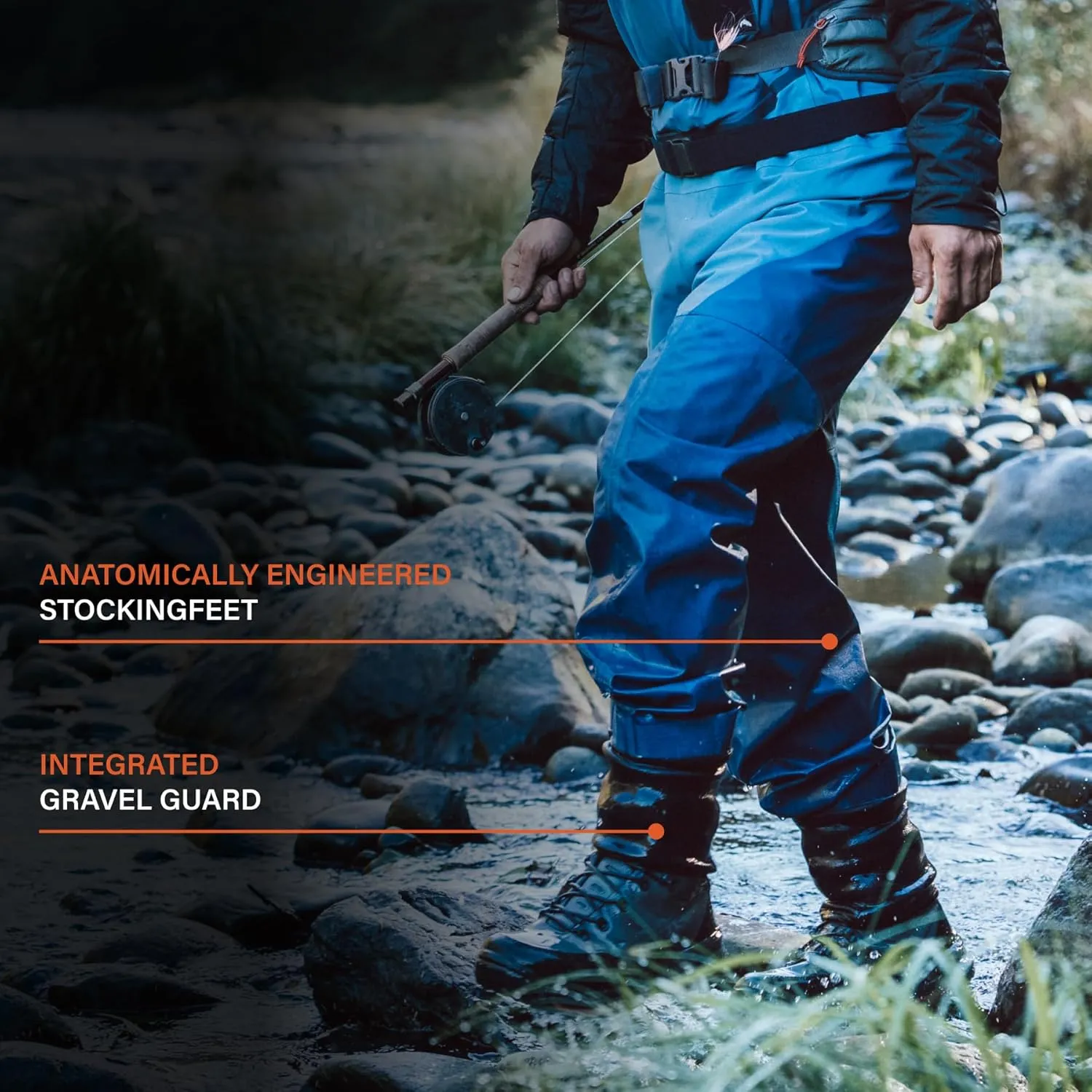 Simms Men's Freestone Stockingfoot Chest-high Fishing Waders