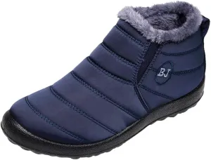 Snow Boots for Women Shoes Winter Slip On Ankle Booties Warm Fur Lined Waterproof Comfortable Womens Mens Short Boots