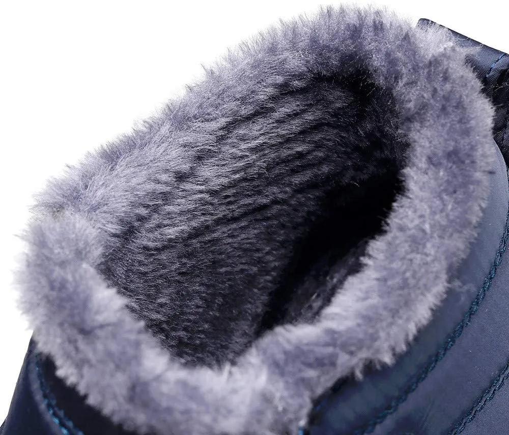 Snow Boots for Women Shoes Winter Slip On Ankle Booties Warm Fur Lined Waterproof Comfortable Womens Mens Short Boots