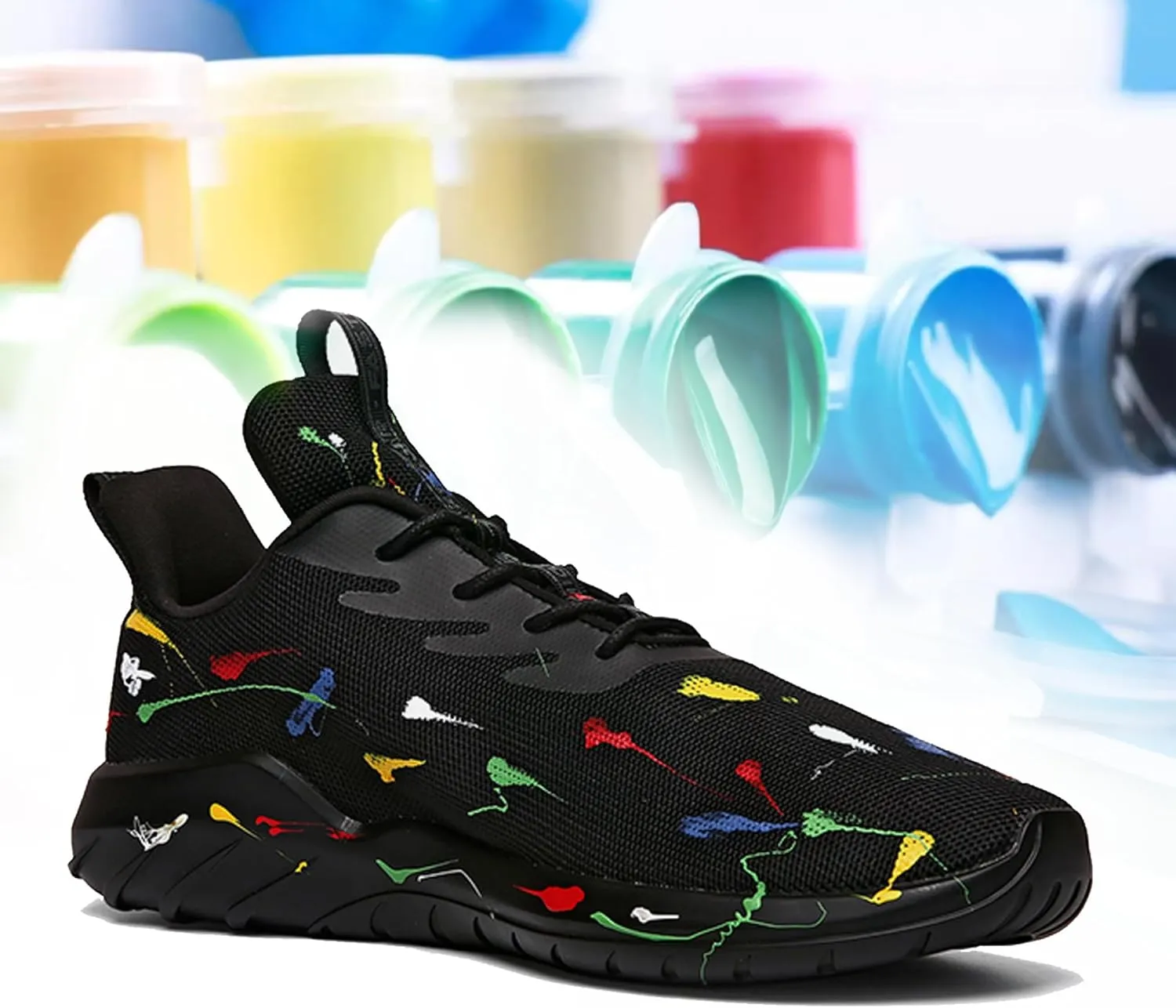 Soulsfeng Mens Running Shoes Lightweight Fashion Stylish Sports Workout Gym Tennis Walking Sneakers Size US 5.5-15