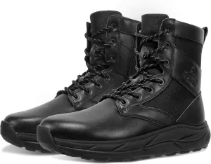 Soulsfeng Men's Women's Tactical Boots Lightweight Side Zipper Outdoors Combat Hiking Desert Military Boots