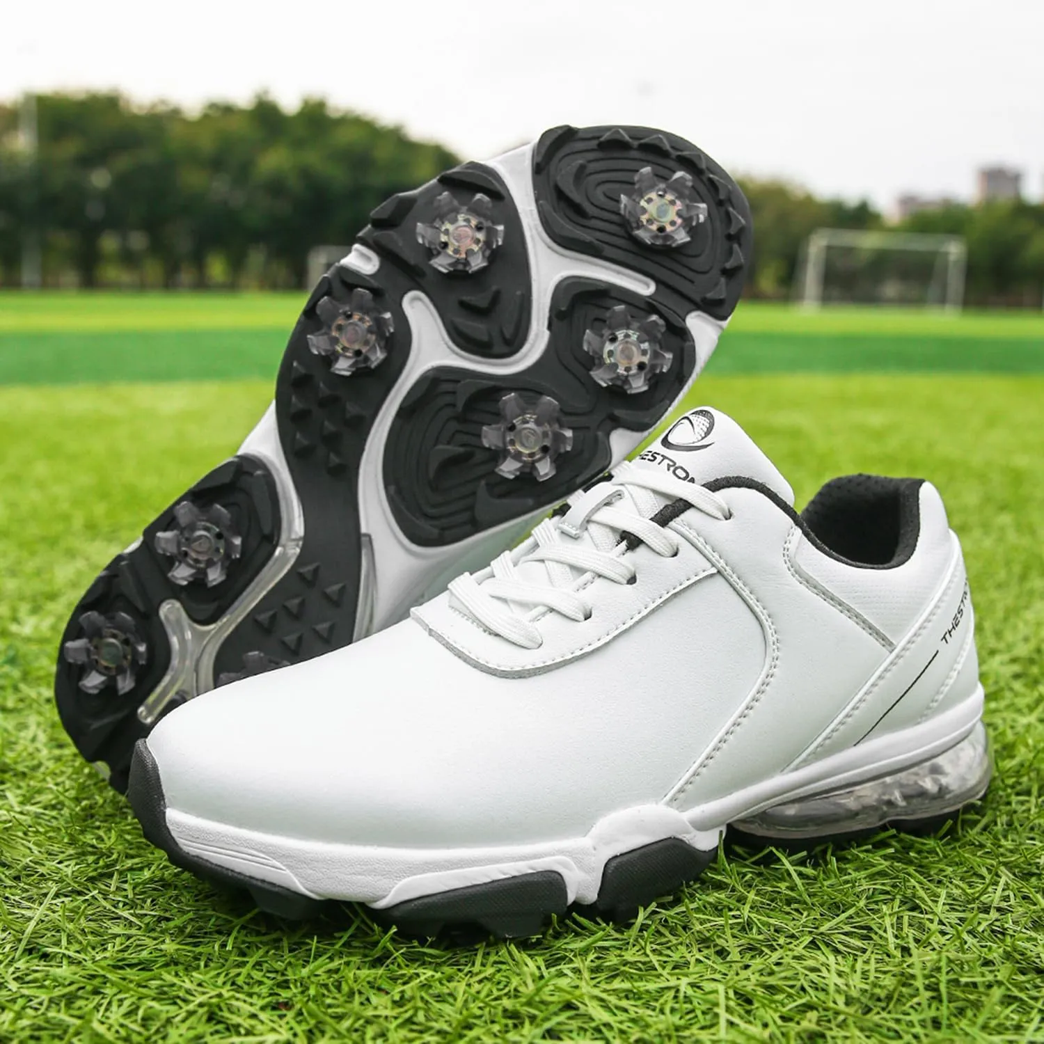 Spikes Golf Shoes Men Training Golf Sneakers Comfortable Walking Footwears for Golfers