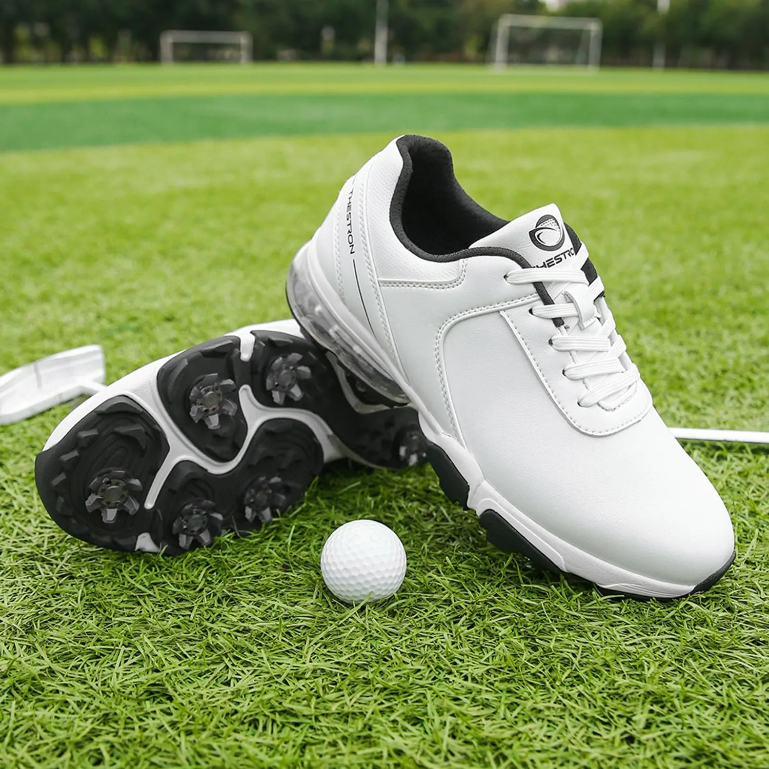 Spikes Golf Shoes Men Training Golf Sneakers Comfortable Walking Footwears for Golfers