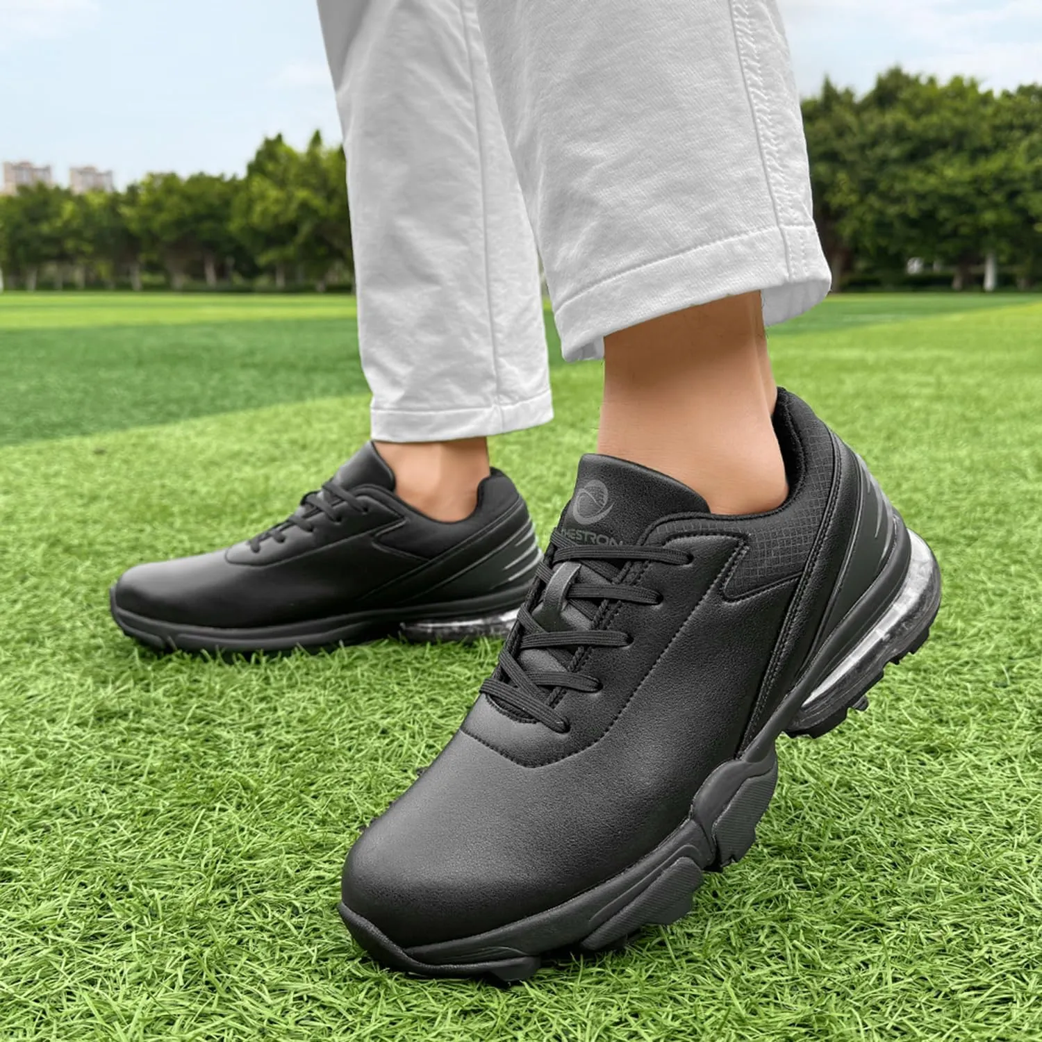 Spikes Golf Shoes Men Training Golf Sneakers Comfortable Walking Footwears for Golfers