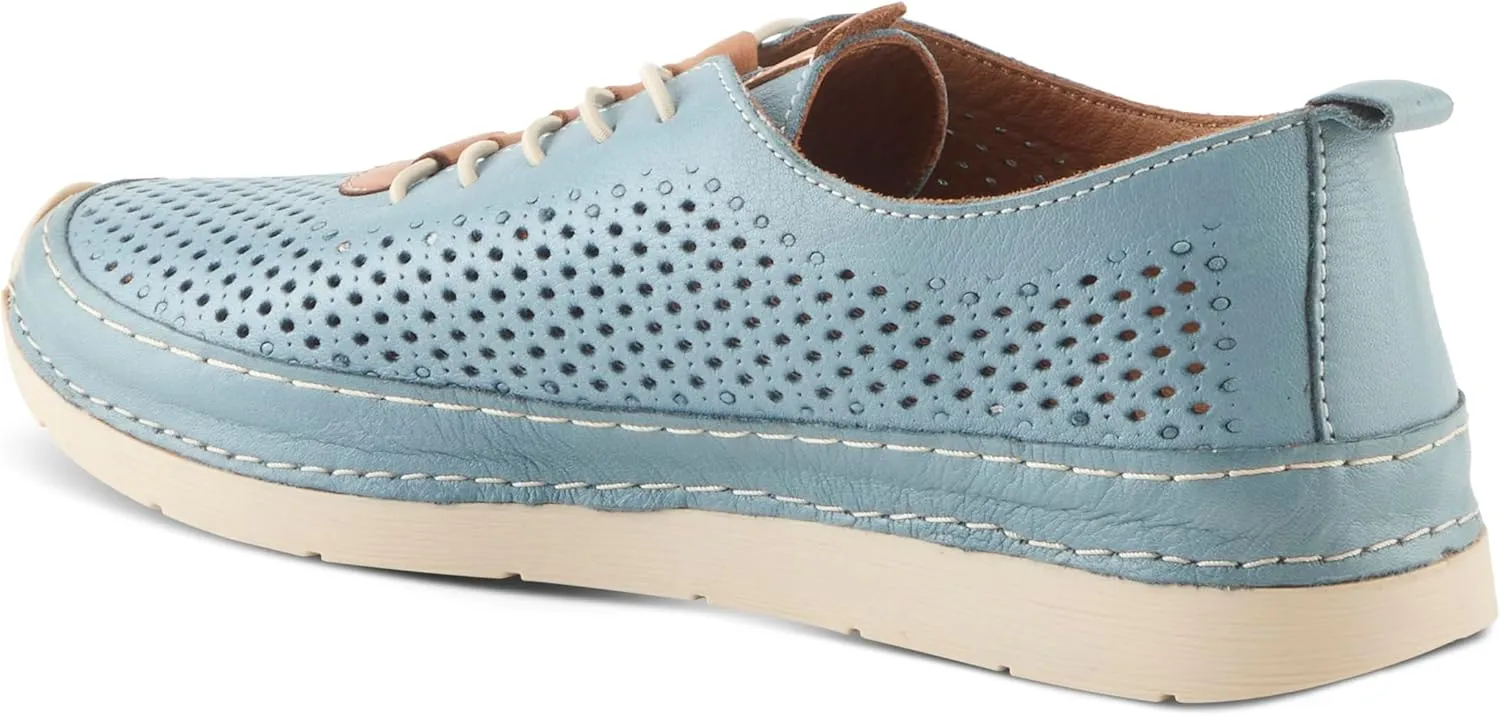 Spring Step Women's Breen Slip-On Sneakers - Premium Leather, Perforated Design, Arch Support