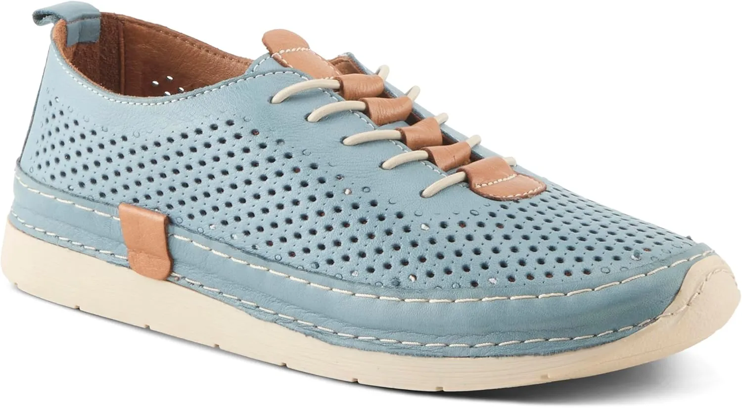 Spring Step Women's Breen Slip-On Sneakers - Premium Leather, Perforated Design, Arch Support