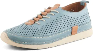 Spring Step Women's Breen Slip-On Sneakers - Premium Leather, Perforated Design, Arch Support