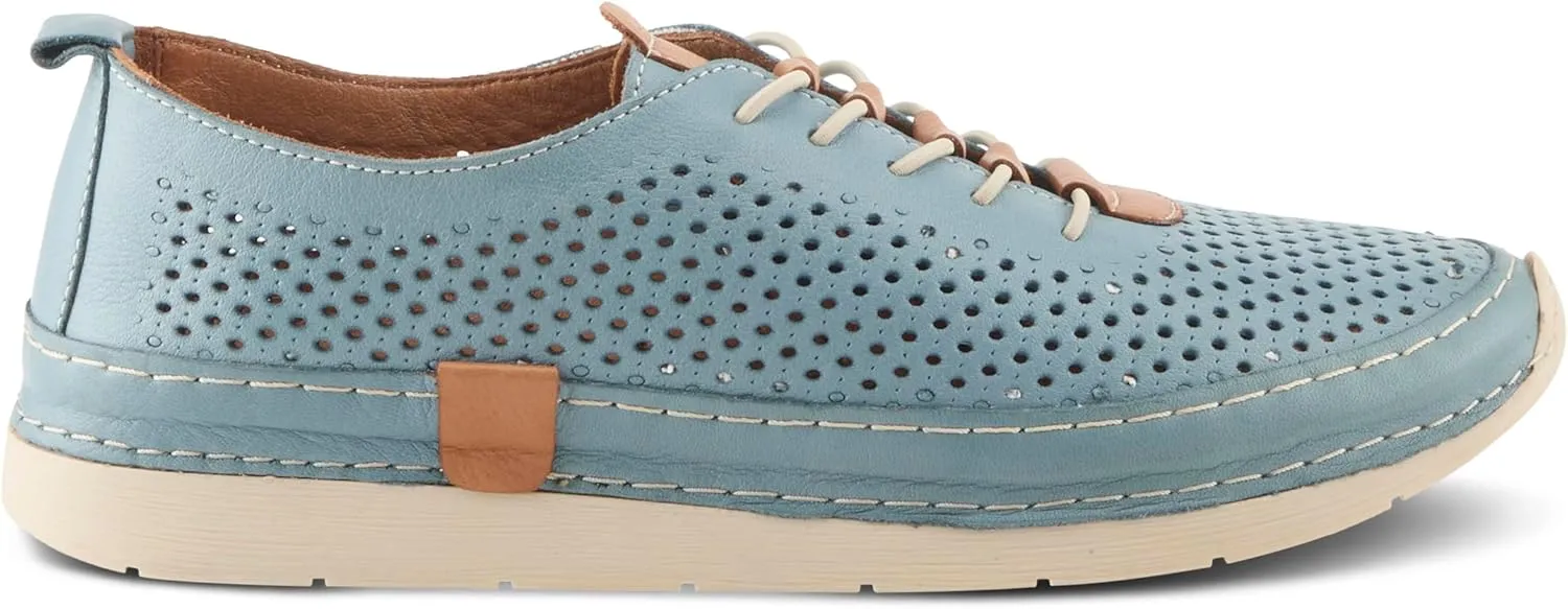 Spring Step Women's Breen Slip-On Sneakers - Premium Leather, Perforated Design, Arch Support