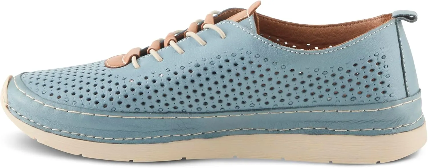 Spring Step Women's Breen Slip-On Sneakers - Premium Leather, Perforated Design, Arch Support