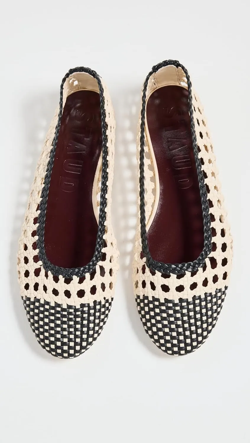 STAUD Women's Nell Crochet Ballerina Flats