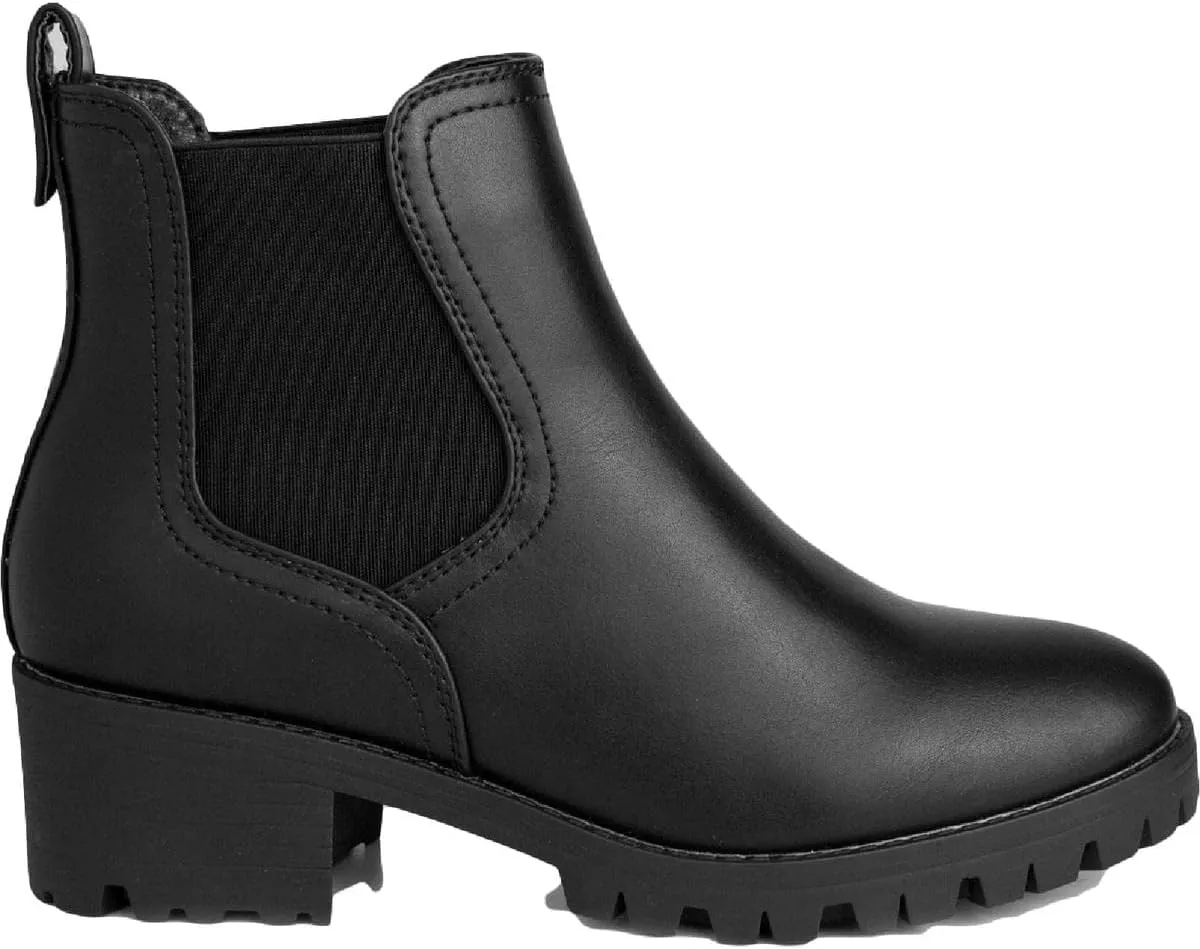 Sugar Women's Kacee Mid Calf Chunky Heel Lace Up Fashion Boots