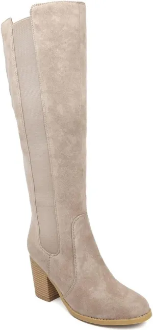 Sugar Women's Riding Boots Heeled Knee High Boot with Tall Shaft