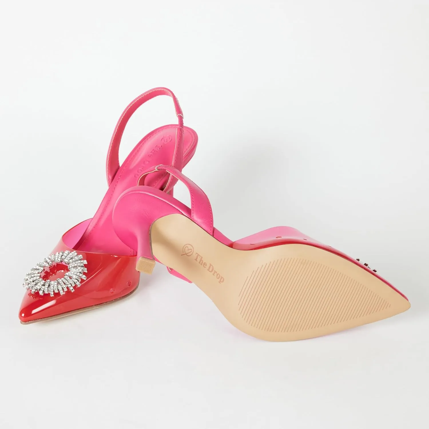 The Drop Women's Klara Clean Pointed Toe Sandals