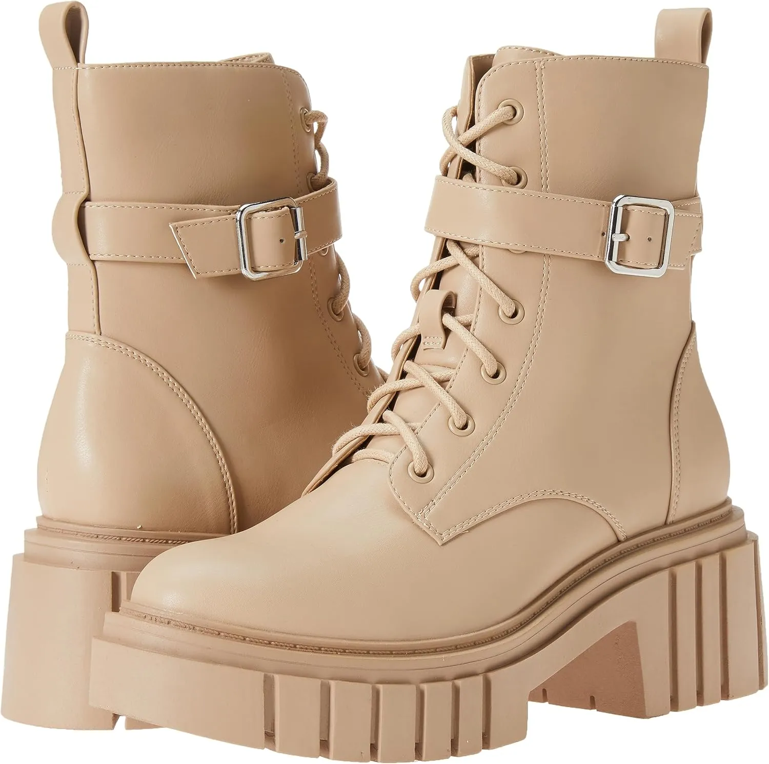 The Drop Women's Koi Lace Up Platform Combat Boots