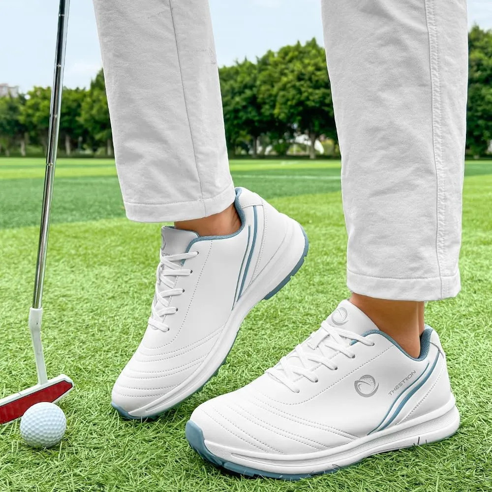 THESTRON Professional Women's Golf Shoes Spikeless Outdoor Golf Sport Training Walking Sneakers Comfortable Ladies Shoes for Golfing