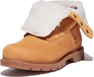Timberland Womens Linden Woods Fold-Down Leather Casual Combat & Lace-Up Boots