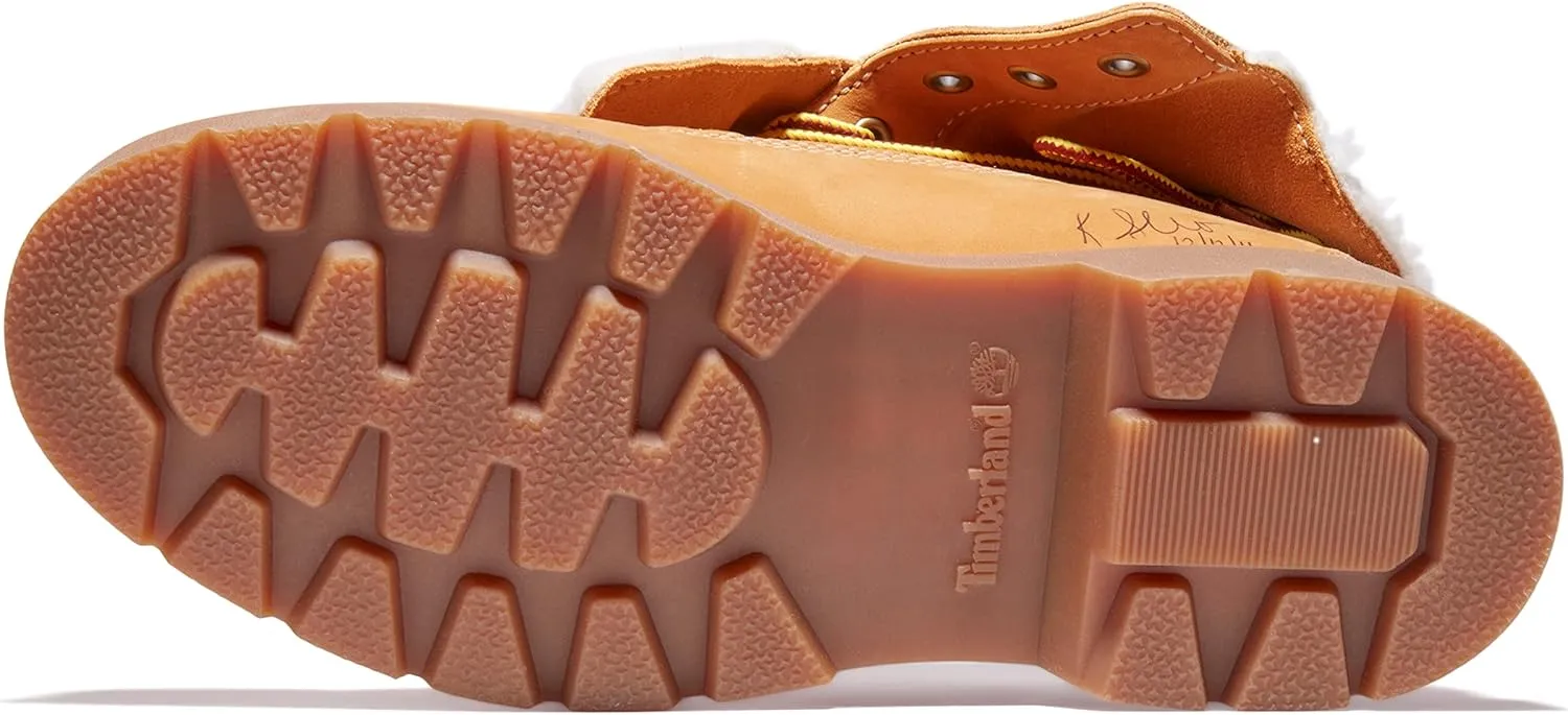 Timberland Womens Linden Woods Fold-Down Leather Casual Combat & Lace-Up Boots