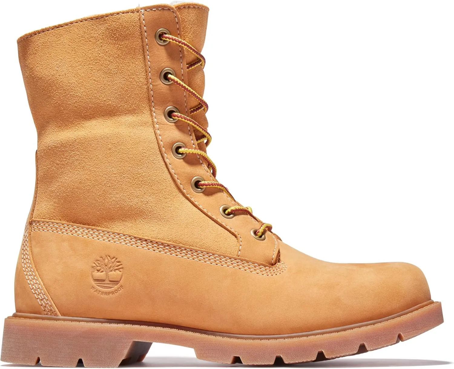 Timberland Womens Linden Woods Fold-Down Leather Casual Combat & Lace-Up Boots