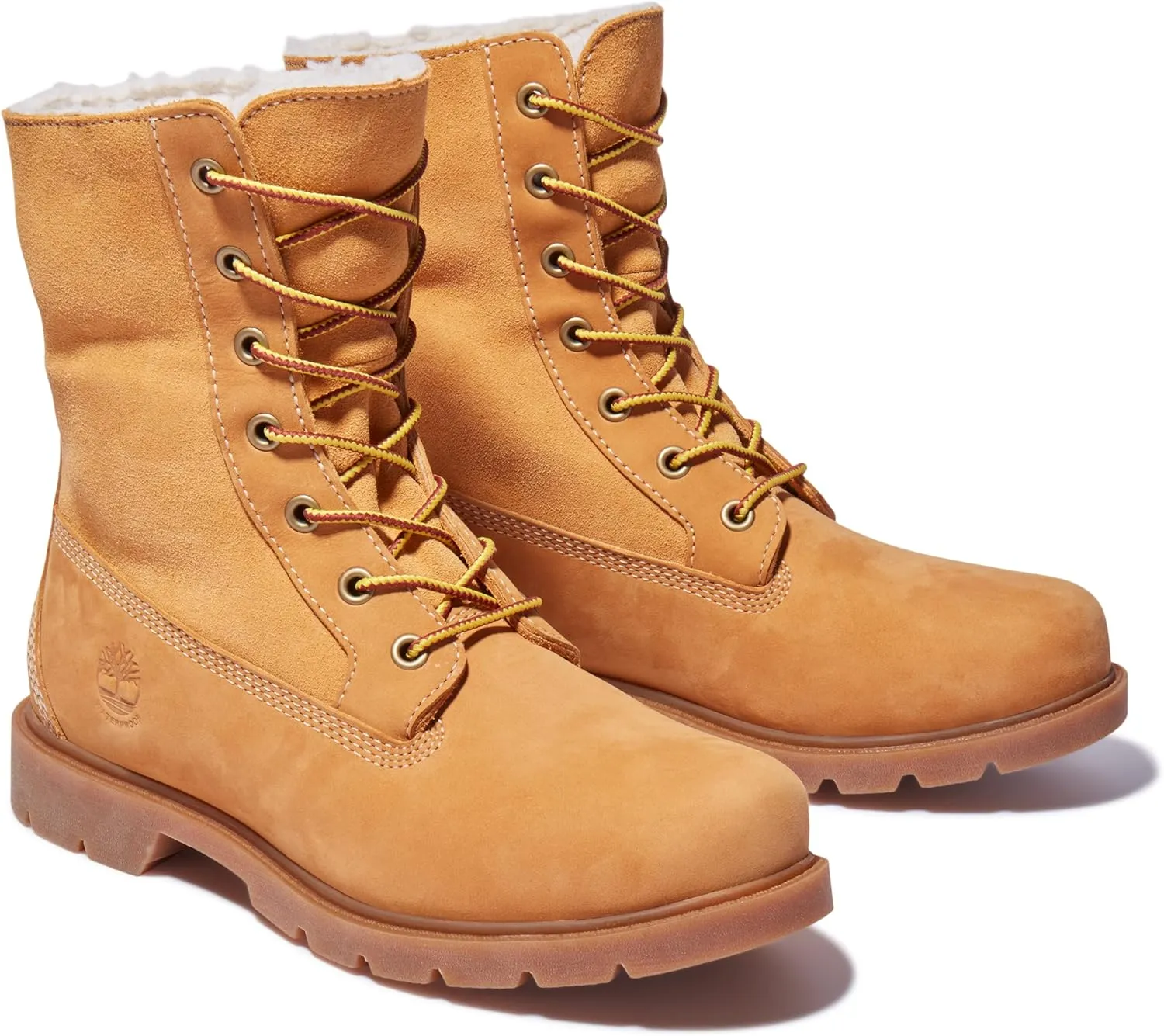 Timberland Womens Linden Woods Fold-Down Leather Casual Combat & Lace-Up Boots
