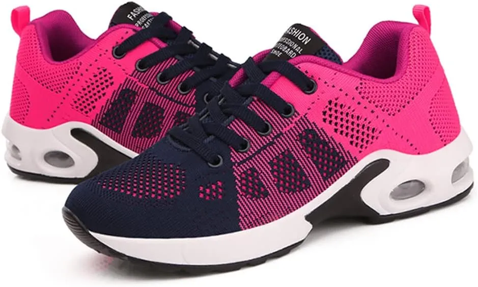 TINRYMX Women Modern Dance Shoes Lace up Air Cushion Sneakers Ballroom Jazz Hip hop Practice Dance Sneaker Shoes,Model-LYX1722