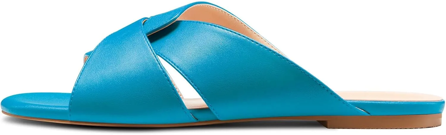 TNYNFBEB Womens Low Heel Peep Open Square Toe Sandals Flats Shoes Slingback Slip-on Party Basic Classic Summer 0.4 Inches Heels