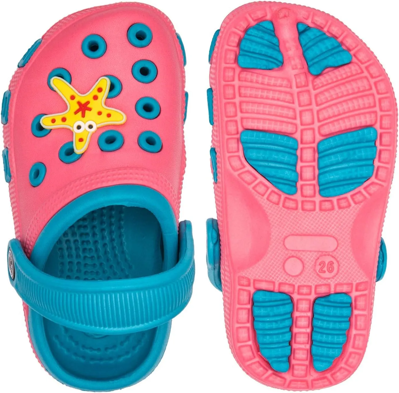 Toddler Little Kids Clogs Slip On Girls Boys Garden Clogs Summer Non-Slip Lightweight Slide Sandals Shoes Pool Shower Beach Slippers