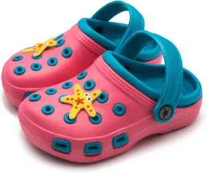 Toddler Little Kids Clogs Slip On Girls Boys Garden Clogs Summer Non-Slip Lightweight Slide Sandals Shoes Pool Shower Beach Slippers