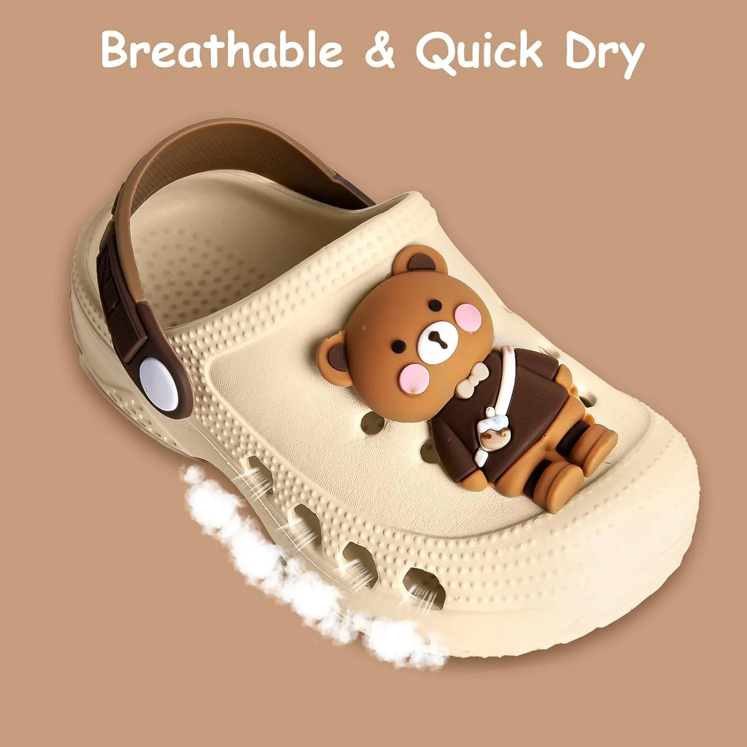Toddler Little Kids Clogs Slippers Sandals, Non-Slip Girls Boys Clogs Slide Lightweight Garden Shoes Slip-on Beach Pool Shower Slippers