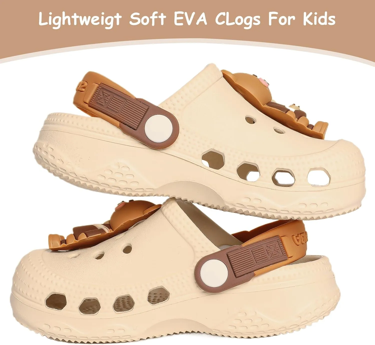 Toddler Little Kids Clogs Slippers Sandals, Non-Slip Girls Boys Clogs Slide Lightweight Garden Shoes Slip-on Beach Pool Shower Slippers