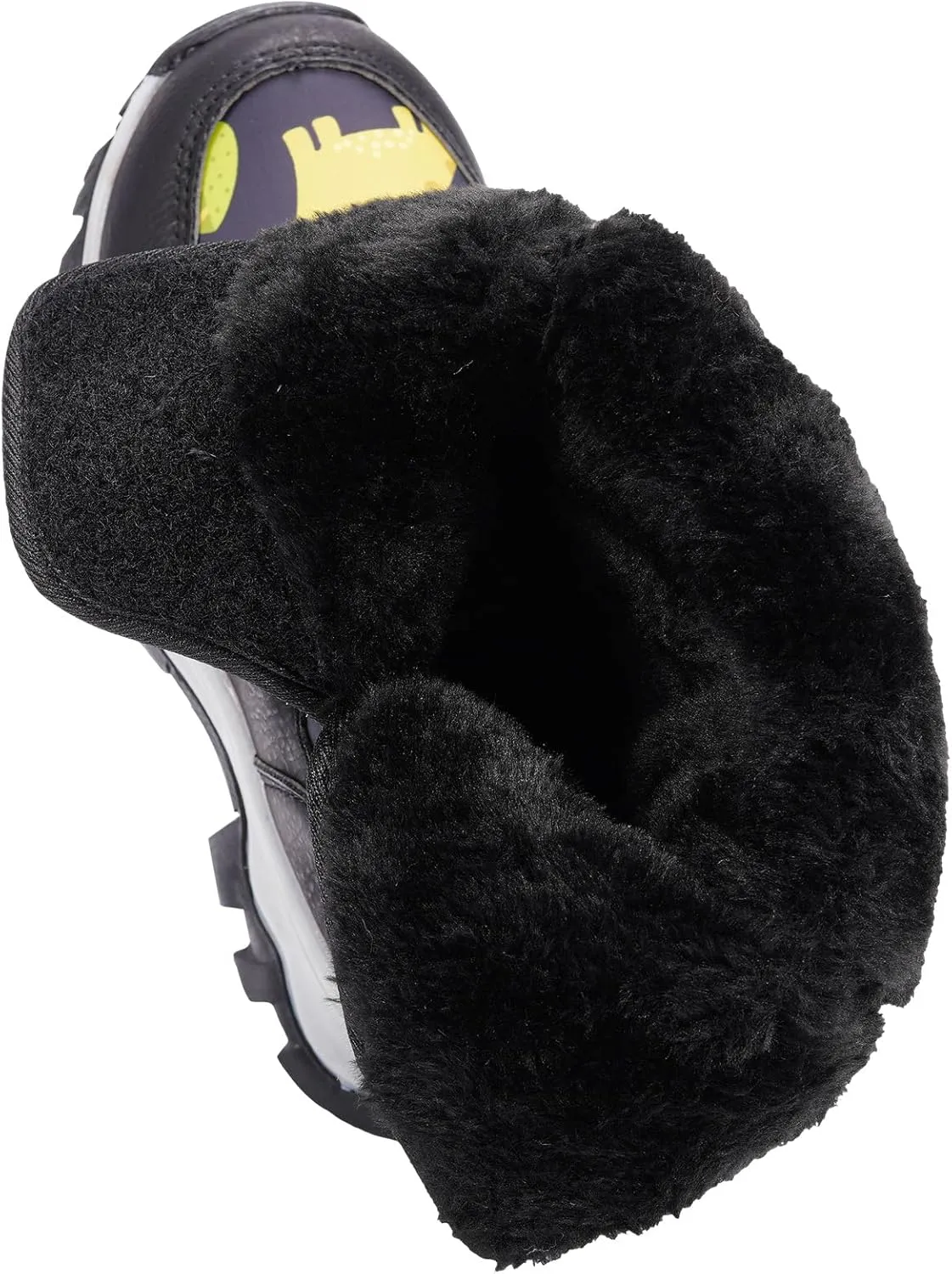 TZJS Boys Girls Winter Boots Kids Lightweight Outdoor Hiking Warm Snow Boot Faux Fur Lined Cold Weather Shoes for Toddler/Little Kids