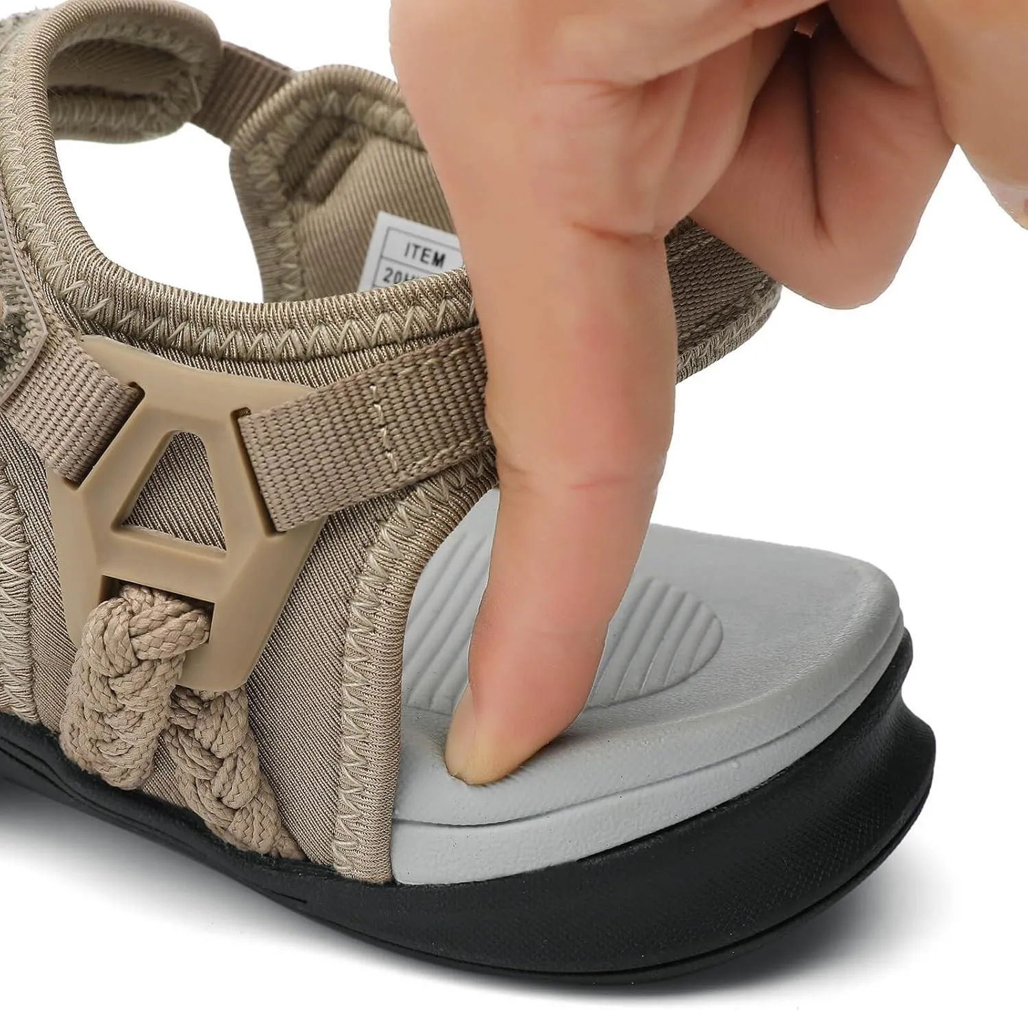 UBFEN Womens Hiking Sandals Sport Sandals Straps with Adjustable Hooks Arch Support Beach Vacation Casual Camping