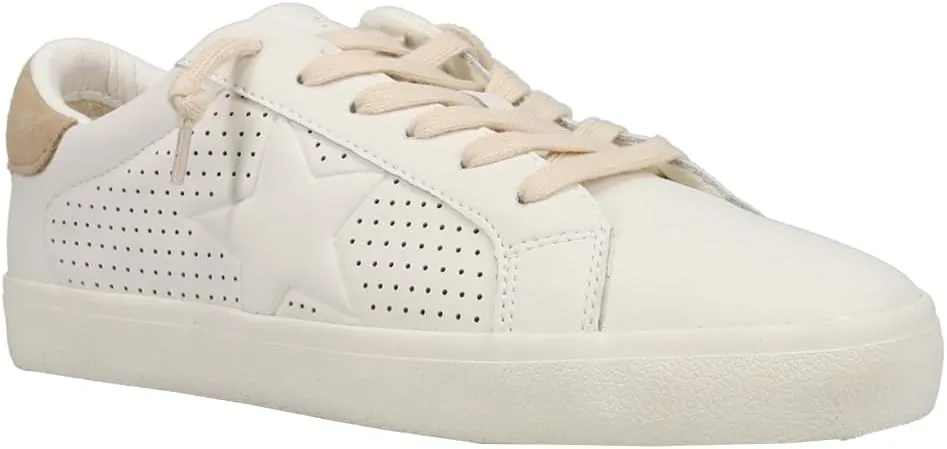 Vintage Havana Womens Navy Perforated Slip On Sneakers Shoes Casual - Off White