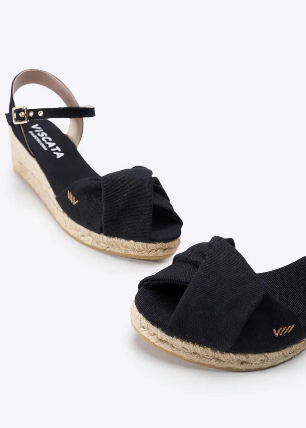 VISCATA Farella Canvas Espadrille Sandal Wedges, Comfort and Style for Every Occasion, Size 6-12