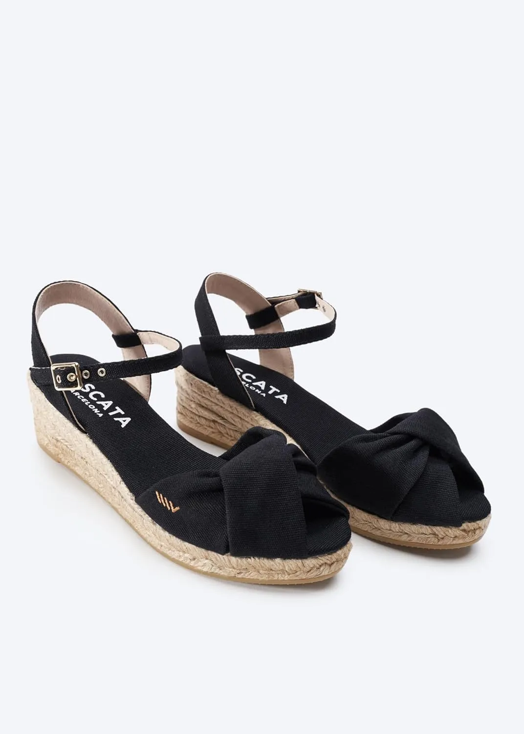 VISCATA Farella Canvas Espadrille Sandal Wedges, Comfort and Style for Every Occasion, Size 6-12