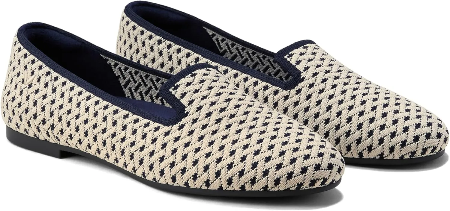 VIVAIA Audrey Women's Round-Toe Flats Comfortable Slip On Woven Knit Loafer