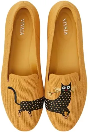 VIVAIA Audrey Women's Round-Toe Flats Comfortable Slip On Woven Knit Loafer