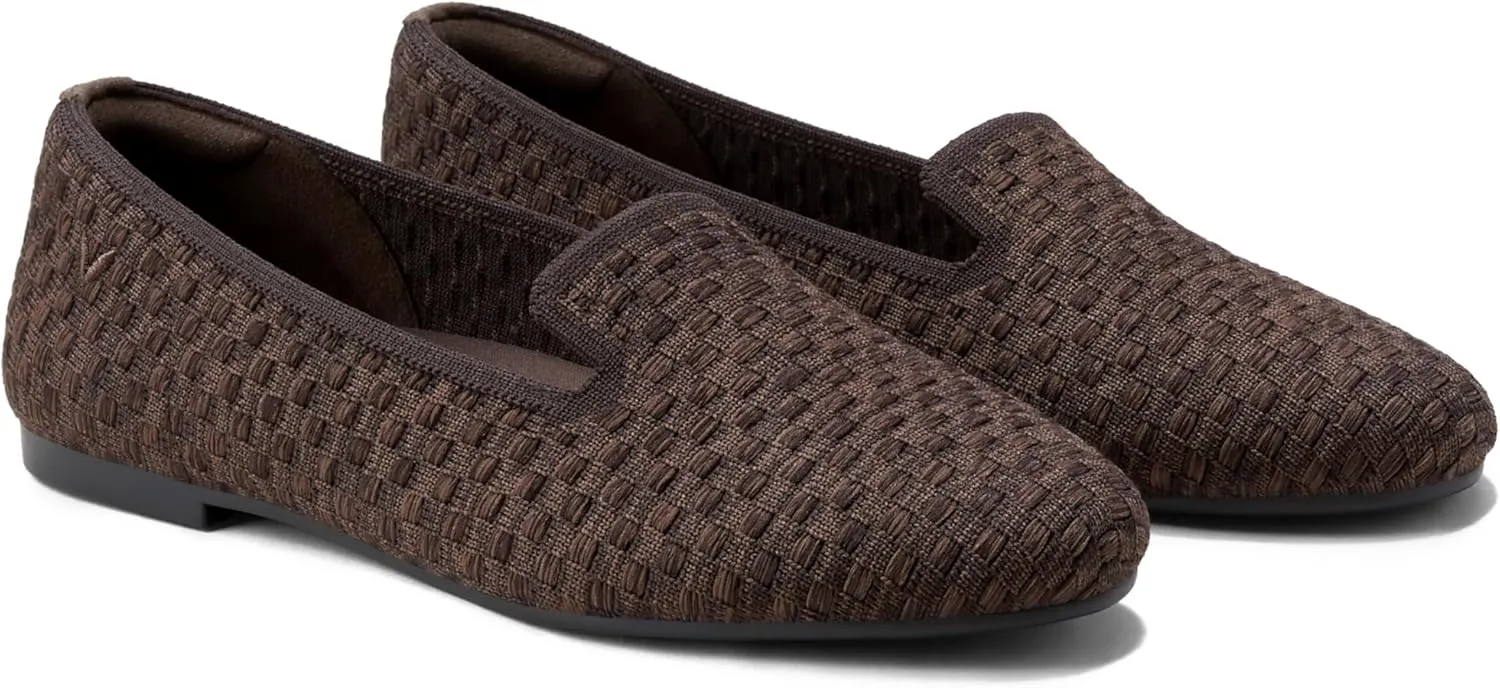 VIVAIA Audrey Women's Round-Toe Flats Comfortable Slip On Woven Knit Loafer
