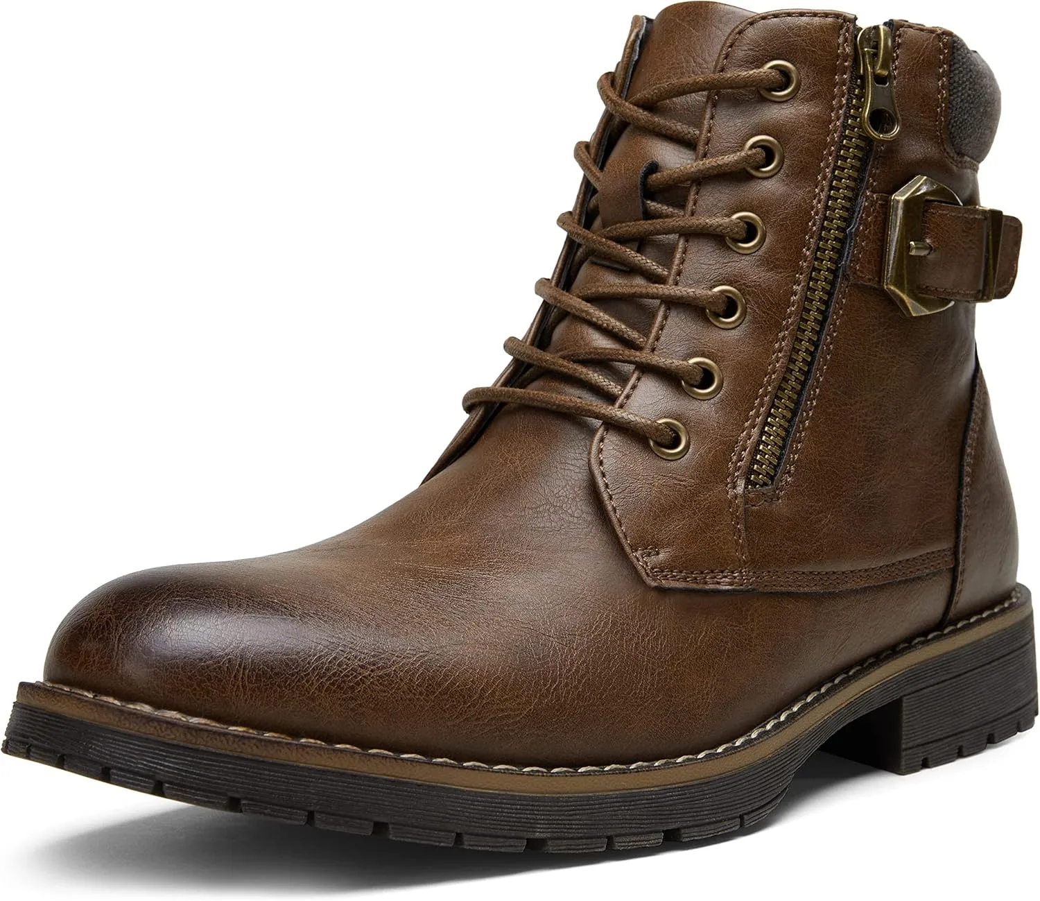 Vostey Men's Boots Boots for Men Casual Boots Motorcycle Combat Ankle Dress Boots Mens